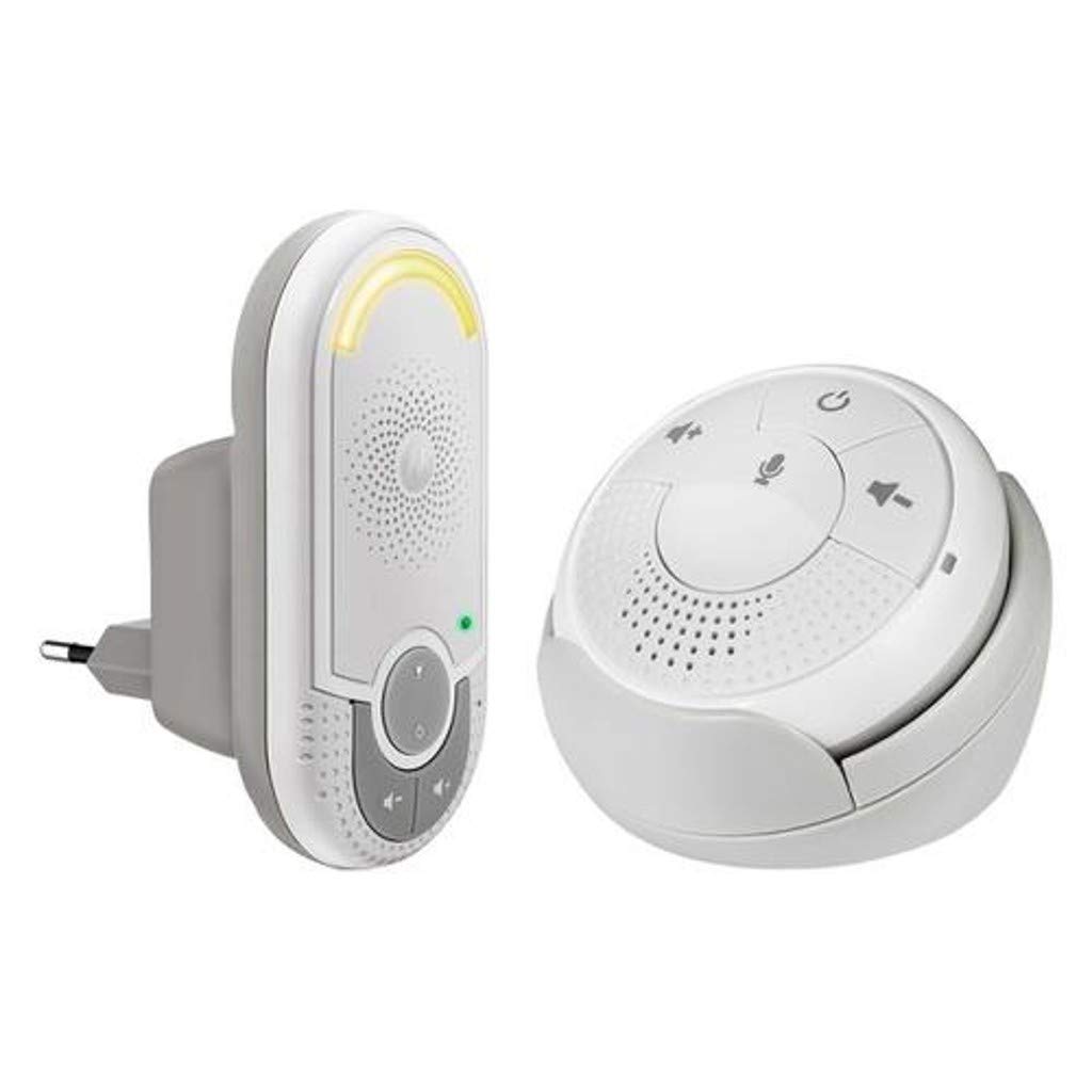 Motorola MBP140 DECT Babyphone Grau, Weiß - DECT Babyphone, 300 m, Grau, Weiß, Wechselstrom, Batterie, 68 x 68 x 32 mm