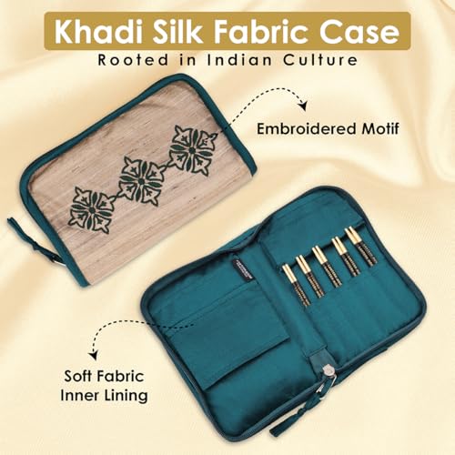 Image of Lantern Moon Legacy Interchangeable Circular Knitting Needle Set 5 inch (13 CM) | 5 US Sizes (3 to 8)