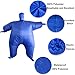 RHYTHMARTS Blue Inflatable Costume Full Body Suit Inflatable Halloween Costumes Fancy Dress for Adult (Blue)