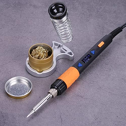 Soldering Soldering Iron Occus GT90E 90W LCD Display adjustable temperature electric soldering iron Kit with Solder Soldering tips - (CN, Color: GT90E-03, Plug Type: UK)