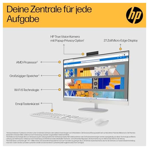 HP All-in-One Desktop-PC mit FHD Display
