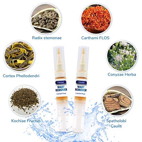 Samsali Wart Remover, Maximum Strength, Easy and Painless Wart Remover, Removing all Kinds of Common Warts, Best Wart Remover for Removing Warts