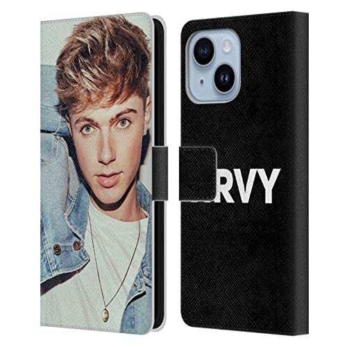 Étui portefeuille HRVY pour iPhone 14 Plus en cuir avec fentes cartes