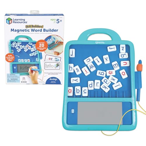 Image of Learning Resources Skill Builders Magnetic Word Builder, Learn to Read, Phonetic Alphabet, Puzzle Board, ABC Kids Games, Sensory Board For Kids, Fine Motor Skills, Birthday Gift