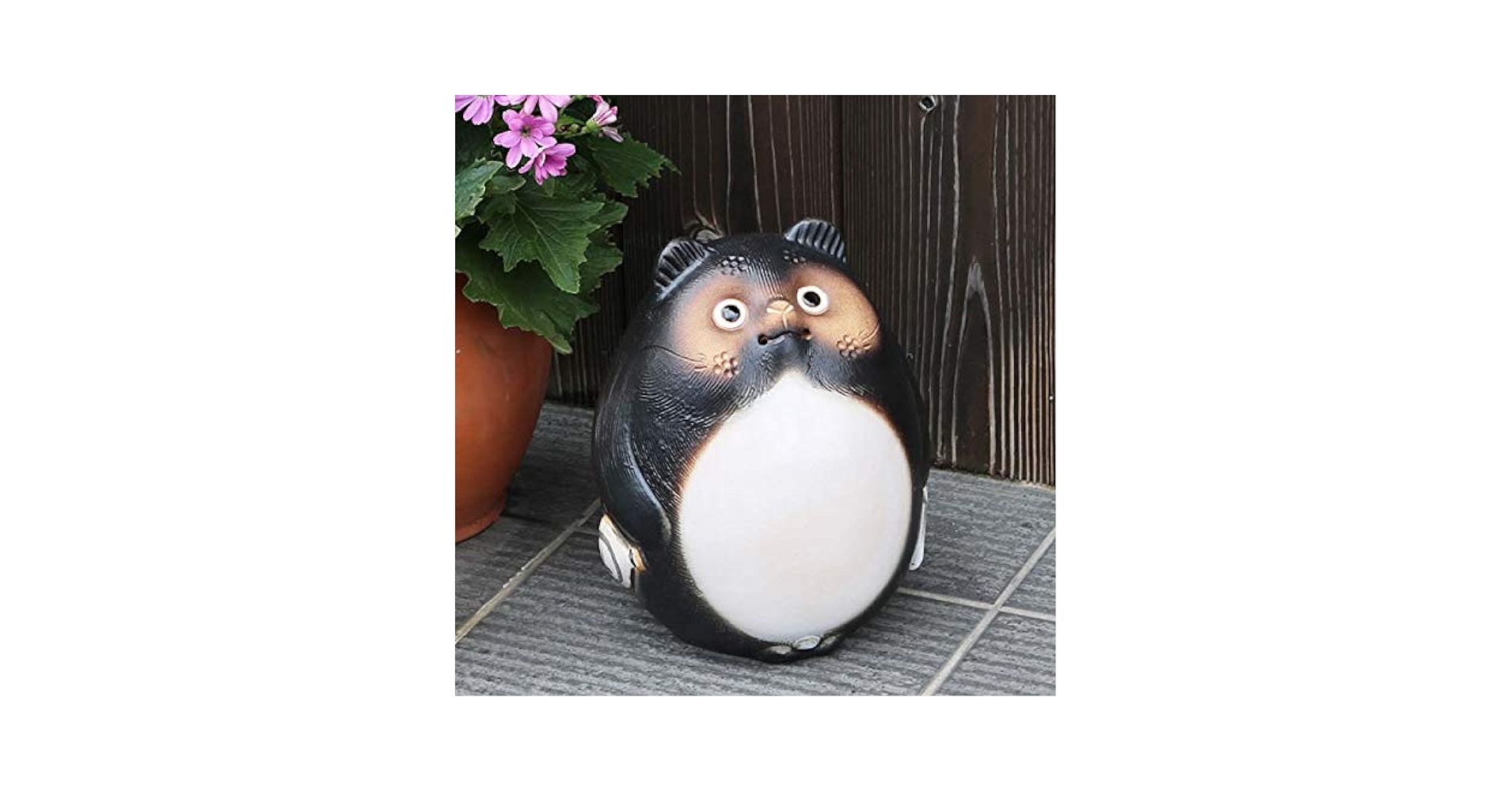 たぬき丸 Amazon.co.jp: 信楽焼 たぬき【6号オス丸福々タヌキ ta-0332