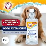 Arm & Hammer Complete Care Dental Water Additive for Dogs, Easy Portion Bottle 16 Fl Oz, Dog Breath Freshener, Odorless and Flavorless, Baking Soda Enhanced for Tartar Control - Image 3