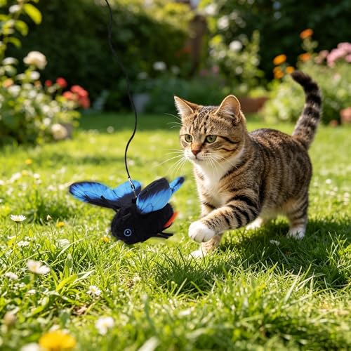 Jeu interactif pour chats design papillon - Stimulateur d'exercice d'intérieur - 4