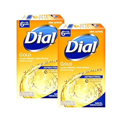 Dial Antibacterial Soap Bar, Gold, 6 Count (Pack of 2) Cover
