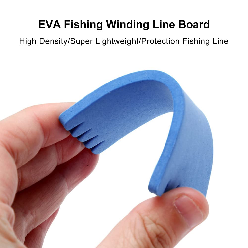 Tablero Pesca Espuma, Tablero Línea Bobinado Pesca, Carretes de Espuma para Pescar, Bobinas de Espuma Pesca, Bobinadoras de Línea de Pesca con Placa de Espuma, Sostener la Línea de Pesca, 20 piezas
