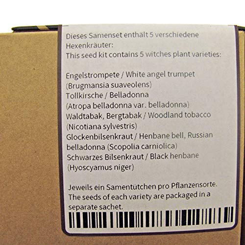 Legendarische nachtschadegewassen - zaad-cadeau set met 5 magische planten - Image 8