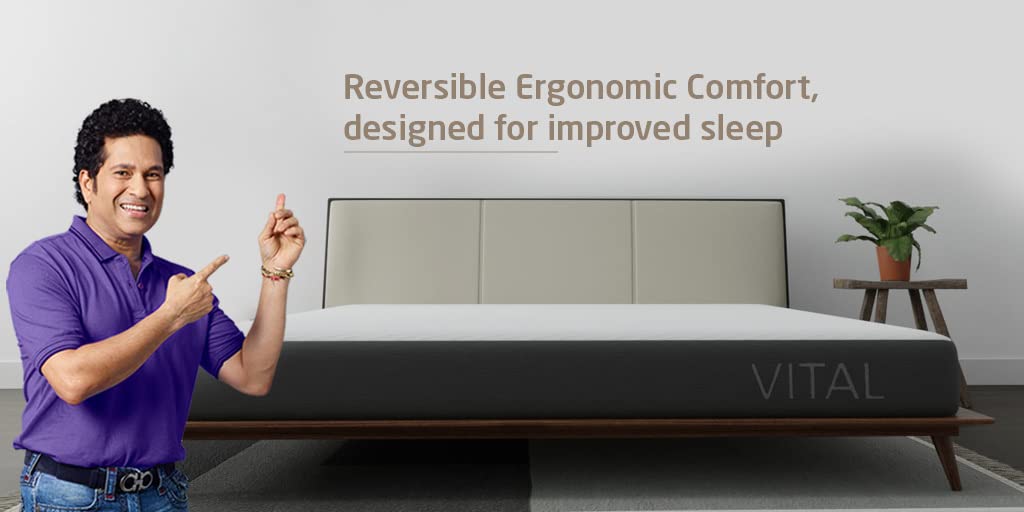 Livpure Smart Ortho Duos Reversible Dual HR Foam Mattress Orthopaedic Reversible Comfort Medium