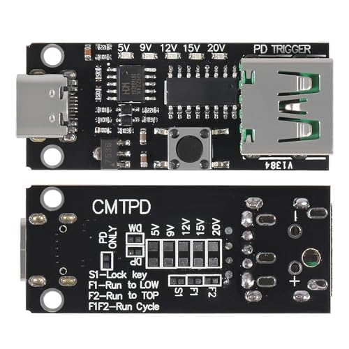 Image of 4pcs USB-C PD QC DC 5V 9V 12V 15V 20V Adjustable Voltage Power Trigger Module 5A Type-C Female USB Port Input (Type-C Female USB)