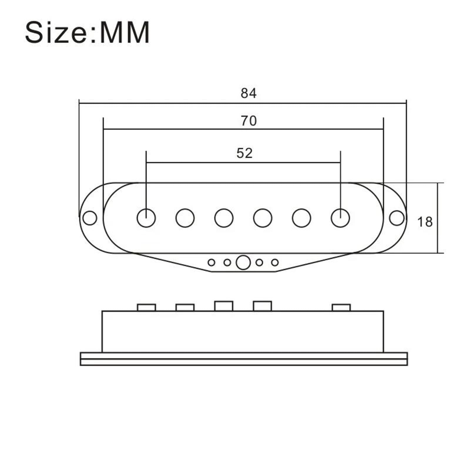 Ricambi Per Pickup Di Chitarra Elettrica Pickup Per Chitarra Elettrica Mini Humbucker | Keramische Hot Dual Rails Mini Rail Humbucker Elektrische Gitaar Pickup 6 K/9 K/13 K(Sky Blue)