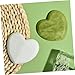 Beatifufu Jade Scraping Massage Tool Heart-shaped Natural Gua Board for Facial Massage Portable and Lightweight Safe for All Skin Types for Home