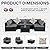 7-Piece Outdoor Patio Furniture Set, Outdoor Couch - Handwoven All-Weather Rattan & 4” Thick Waterproof Cushions, Wicker Outdoor Conversation Sets with Coffee Table for Backyard, 2026, Black/Grey
