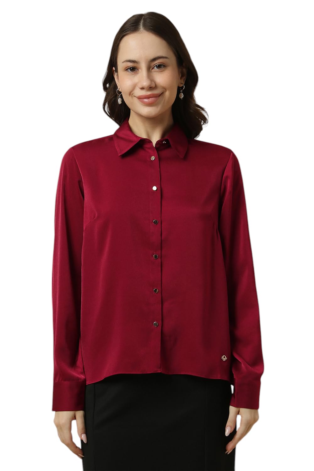 allen solly Women's Solid Regular Fit Shirt-picture-31