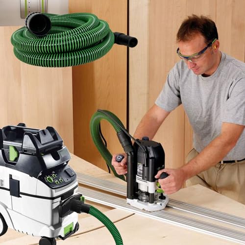 Staubabsaugschlauch, 5M Vakuum Staubsaugerschlauch D27, Ø32mm kompatibel mit F-e-s-t-o-o-l CT 26/36/48, CT 15/25, CT MINI & CT MIDI ab 2019 Staubabsauger, für Staubsaugerschleifer Staubsauger Zubehör