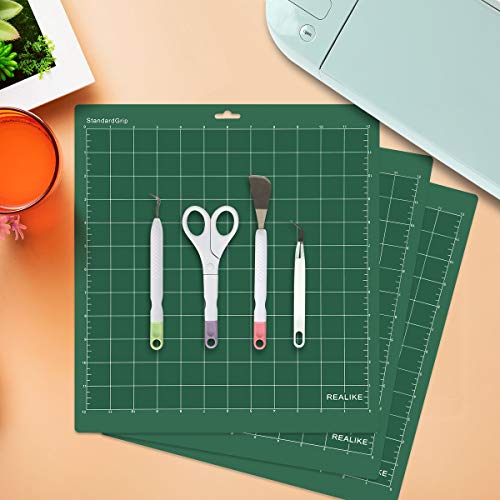 Tapetes de corte para Cricut Maker Explore Air 2 REALIKE StandardGrip verde 12x12 pulgadas 7