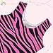 Aflyko Animal Print Little Girl Gymnastics Leotard with Shorts Zebra Skin Pinks Black Cute One Piece Activewear Soft Stretchy Tank Tops Fun Fashion Dance Outfit 7-8T