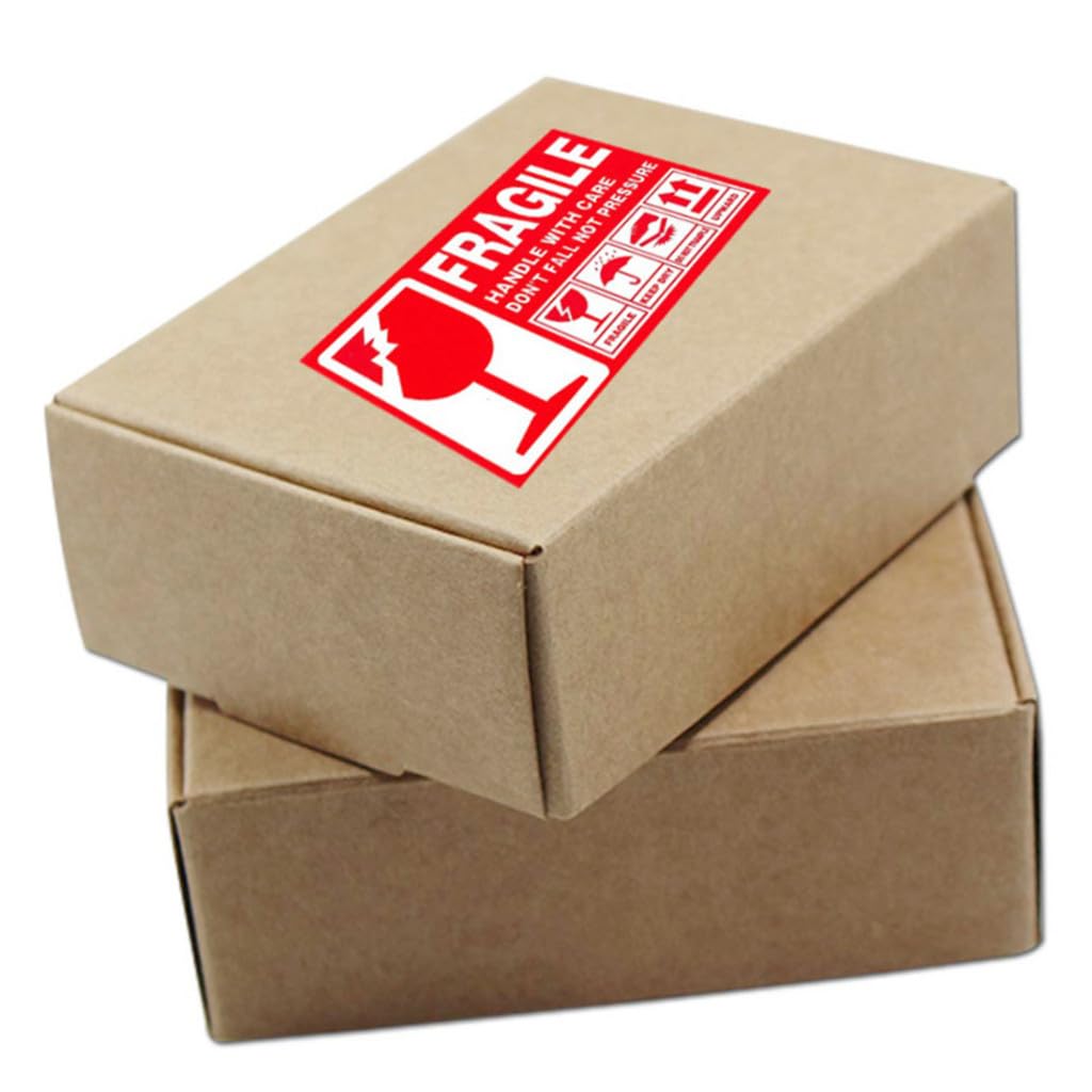 Housoutil 900 Pezzi Adesivi Fragile Handle With Care Etichette Adesive per Spedizione e Traslochi Etichette Avvertenza Resistente per Imballaggi e Trasporto Sicuro
