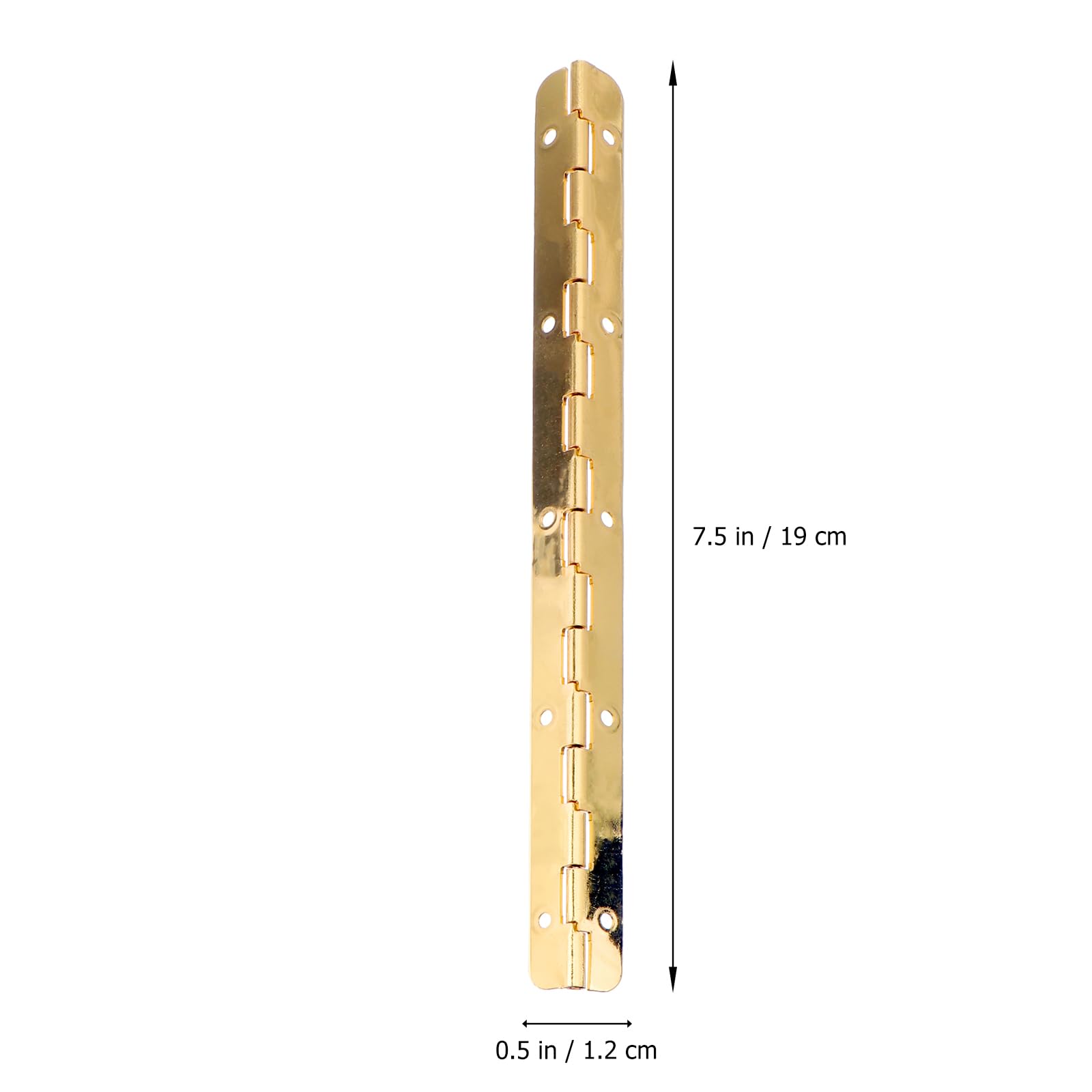 Homoyoyo 2pcs 190mm Hinge Door Fixing Hinge Cupboard s Stainless Steel Piano Brass Piano Heavy Duty Continuous Humidor Hardware Zinc Alloy Cabinet - Image 2