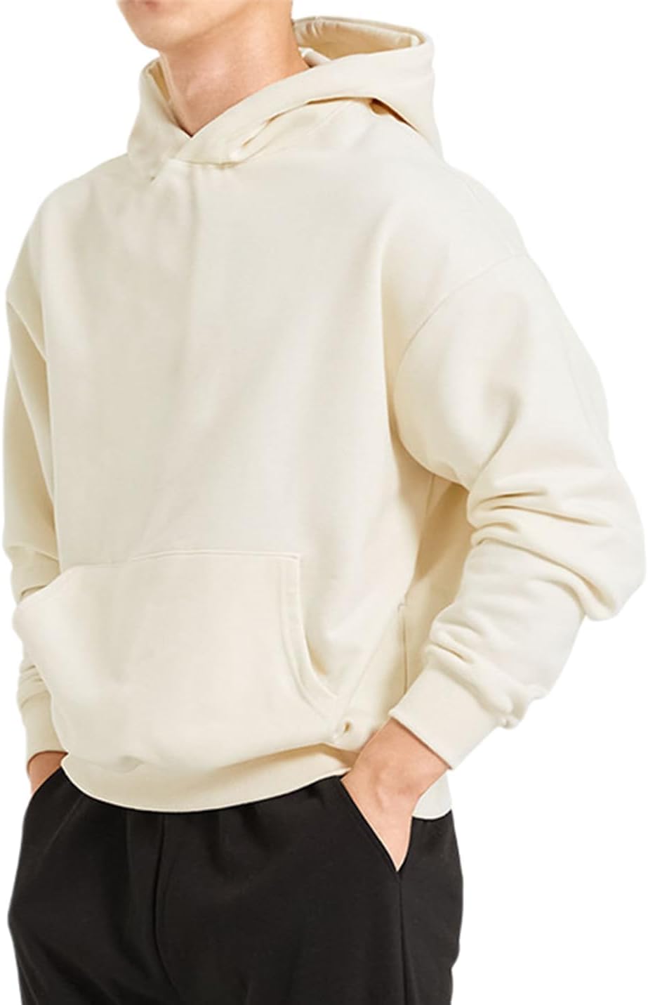 ceauros Men's Hoodies Loose Fit Pullover Casual Fashion Long Sleeve Hooded Sweatshirts with Pocket