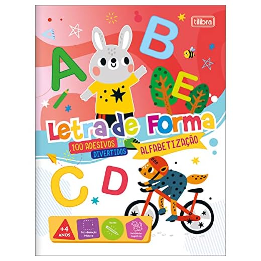 Tilibra - Cartilha de Atividades de Alfabetização - Letra de Forma Académie 8 Folhas