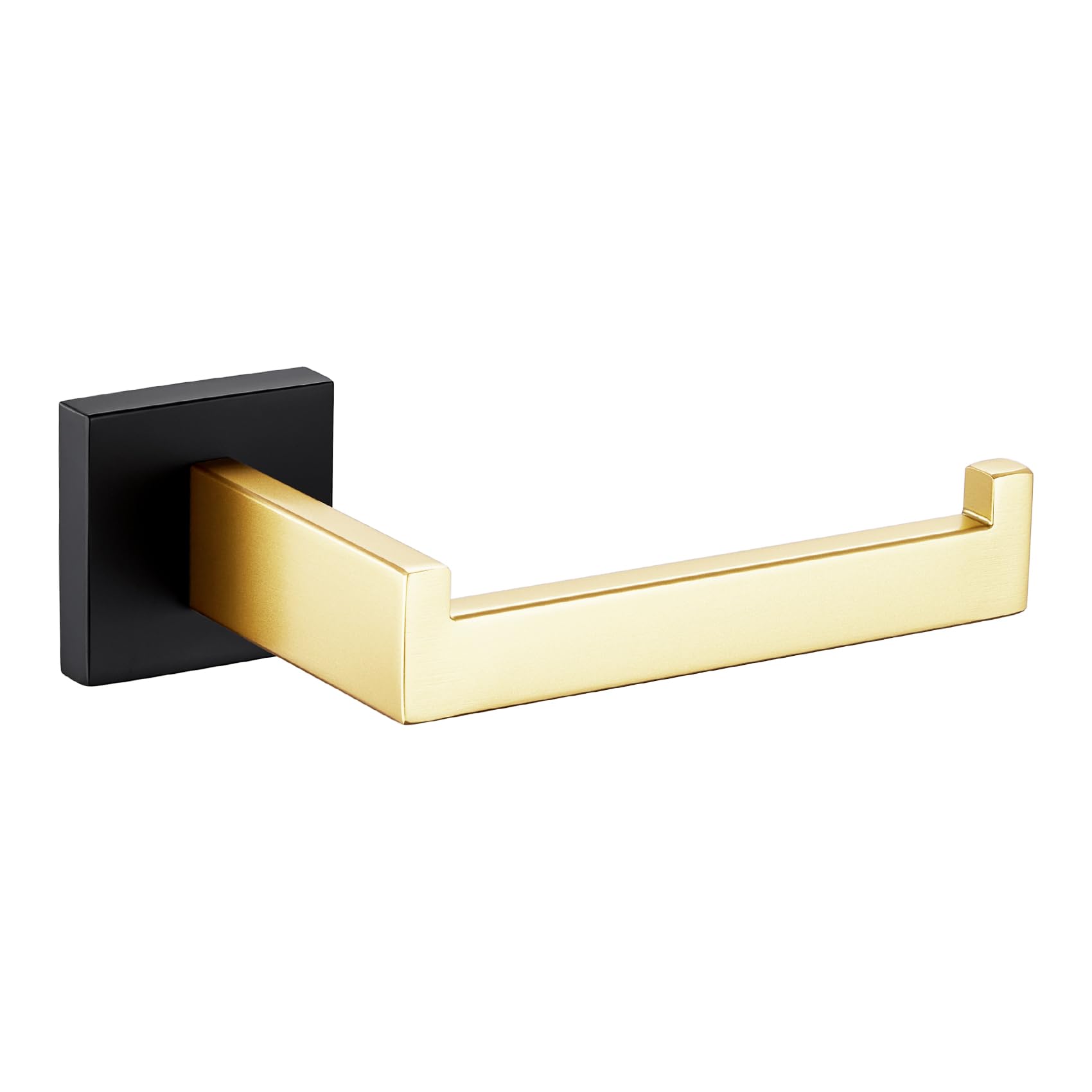 KOKOSIRI Toilet Paper Holders Wall Mounted Toilet Roll Holder for Bathrooms Hardware Washroom T-304 Stainless Steel, Matte Black and Gold B2003GDK