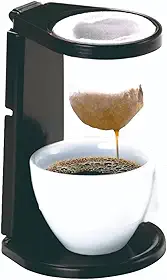 Suporte Coador de Café Individual Dobrável 17cm – Pano de Algodão Malha Fina Reutilizável – Estrutura de Polipropileno Resistente para Café Expresso e Tradicional