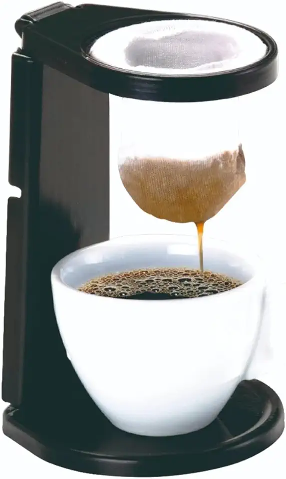 Suporte Coador de Café Individual Dobrável 17cm – Pano de Algodão Malha Fina Reutilizável – Estrutura de Polipropileno Resistente para Café Expresso e Tradicional