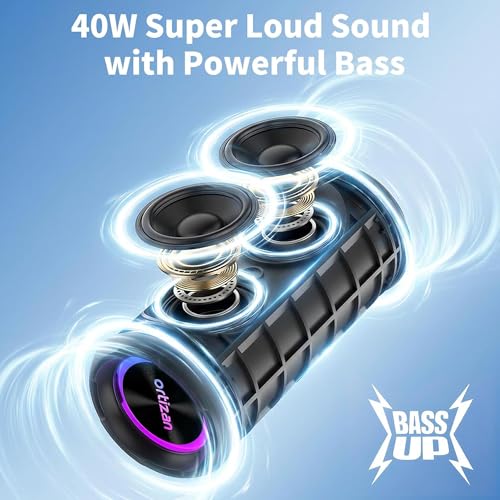 Image of Ortizan X8 Pro Portable Bluetooth Speaker Wireless (2nd Gen), Black