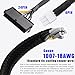 ELFJMZP Desktop ATX Power Supply Adapter Cable,24-Pin to 6-Pin Square Connector,30CM Braided 18AWG,Compatible with Inspiron/Optiplex/VOSTRO