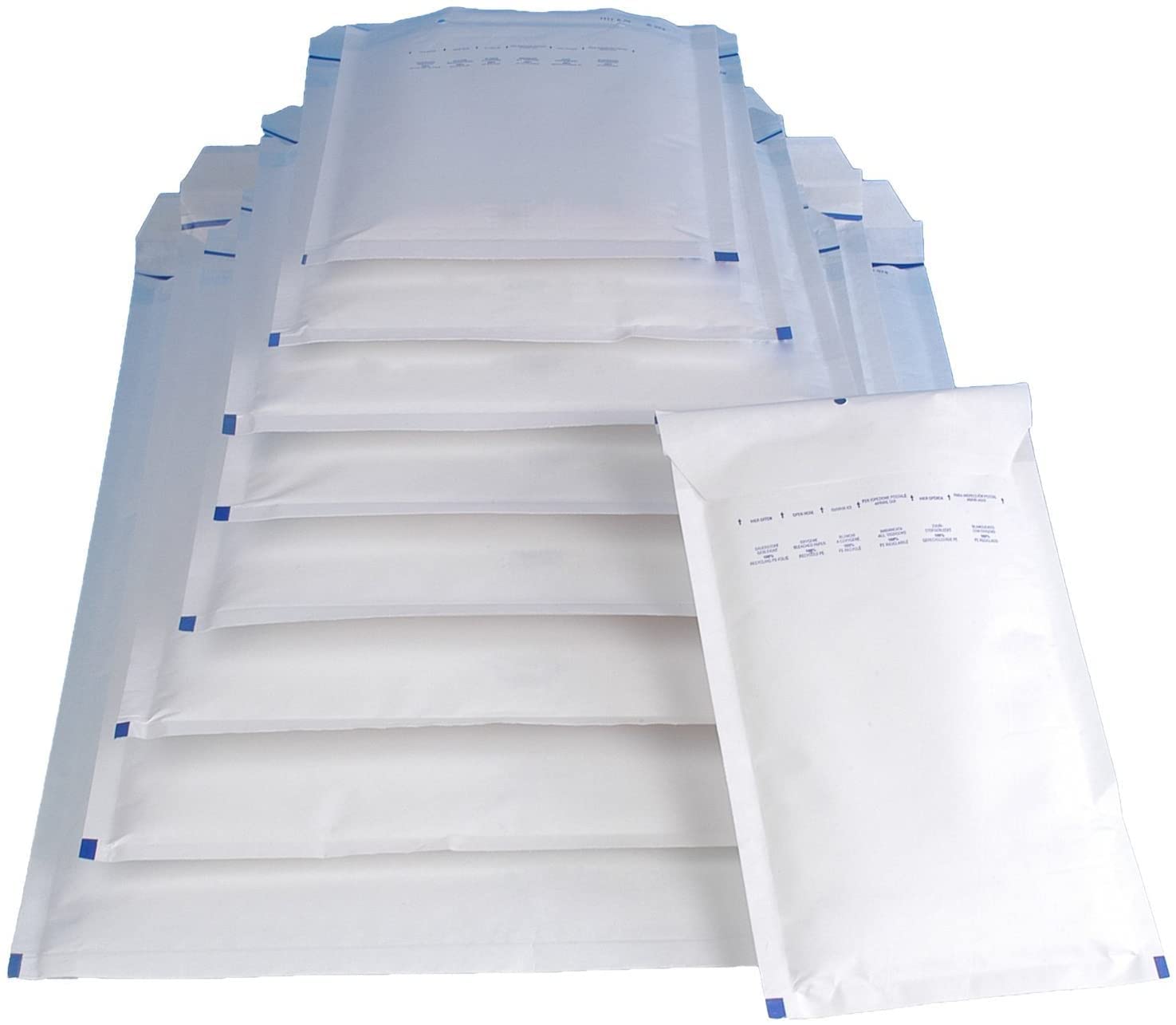 200 Versandtaschen Luftpolsterumschläge 320 x 455 mm DIN A3 Luftpolsterversandtaschen Luftpolstertaschen Gr. I/9 I9 weiß Umschläge haftklebend gepolstert Polsterumschlag Taschen