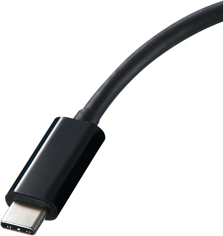 Sanwa Supply AD-ALCHD01 USB Type-C to HDMI Converter Adapter (USB Type-C Male to HDMI Female), 4K/30Hz Compatible, Black