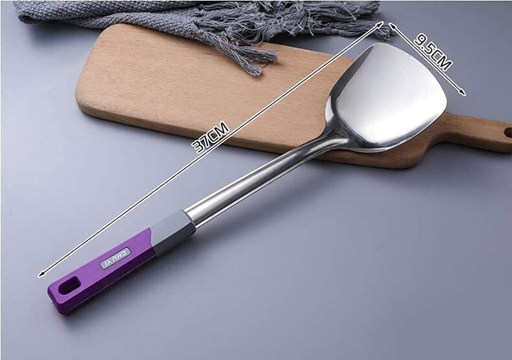 Kitchen Cooking Utensil, Stainless Steel Cooking Utensils Spatula Set with Anti-scalding Handle, Cooking Utensil Set for Home, Kitchen