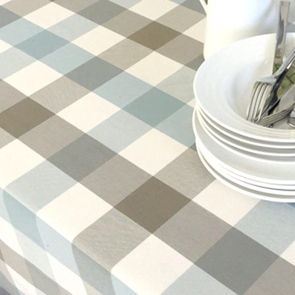 Manteles Mesa Antimanchas Impermeable Anti Escaldaduras para de Hogar Picnic del Hotel Tienda de Café Azul 100 × 100cm