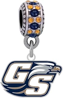 Georgia Southern University Logo Fits Compatible With Pandora Style Bracelets