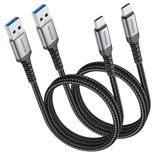 HOTNOW USB-A to USB-C Cable 3FT 2Pack 10Gbps Fast Charging for Android Auto