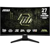 JEU IMMERSIF ET SANS BORDURE - Les écrans incurvés de MSI offrent une expérience de jeu plus immersive grâce à une courbure de 1500R (rayon de 1500 mm) et à leur design « sans cadre », qui réduit les zones de bordure entre les écrans.