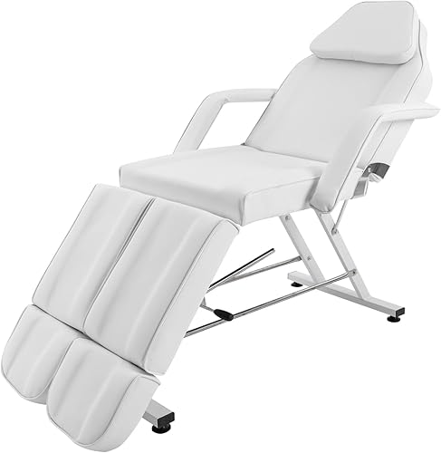 Silla de salón o cama de spa, cama de masaje 2 en 1, silla de tatuaje profesional para cliente cama facial de pie, silla esteticista con pierna