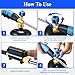 Weed Torch Propane Burner, Blow Torch Flame Thrower, Weed Burner with Self Igniting and Anti-slip Rubber Handle for Weeding, Charcoal Starter, BBQ(Fuel Not Included)