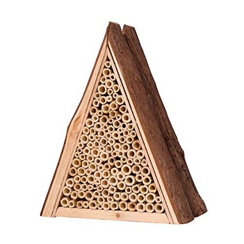 Gardigo Bienenhotel aus Holz I Unterschlupf für Wildbienen I Bienenhaus für den Garten zum Aufhängen Gardigo Bienenhotel aus Holz I Unterschlupf für Wildbienen I Bienenhaus für den Garten zum Aufhängen