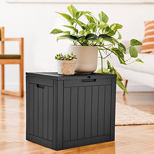 Yitahome 30 Gallon Deck Box, Outdoor Storage Box For Patio Furniture, Pool Accessories, Cushions, Garden Tools And Outdoor, Waterproof Resin With Lockable Lid And Side Handles (Black) #TOP7