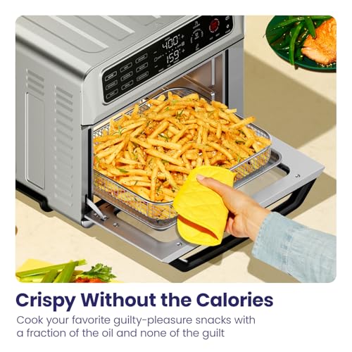 image for Chefman Air Fryer Toaster Oven Combo with Probe Thermometer, 12-In-1 S