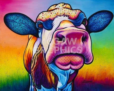 McGaw Graphics Holy Cow by Steven Schuman, Art Print Poster 11" x 14"