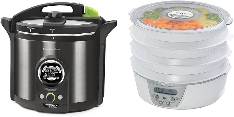 12 Qt Stainless steel Electric Pressure Canner & 06301 Dehydro Digital Electric Food Dehydrator