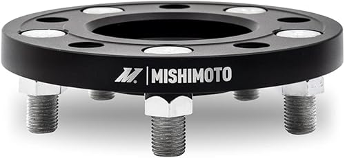 Miniatura 3 de Mishimoto MMWS-002-150BK - Espaciadores de rueda compatibles con orificio central 5X114.3 2.524 in, M12 X 1.5, 0.60 pulgadas de grosor, negro