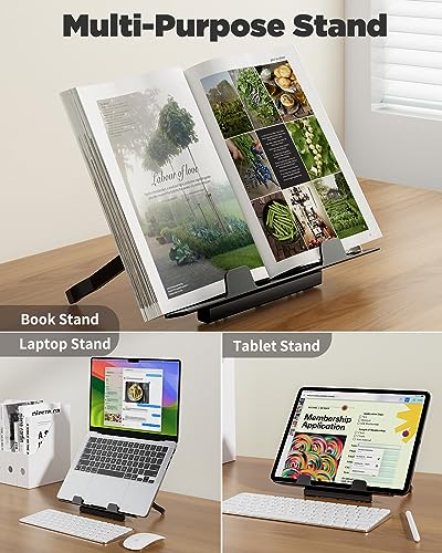 Image of SAIJI Laptop Desk for Bed, XX-Large Foldable Bed Tray Table, 25.6 inch x 19.3 inch | Laptop Table for Eating Breakfast, Writing Working Gaming Drawing with Storage Drawer, Bookstand, Tablet Stand, Black Cherry