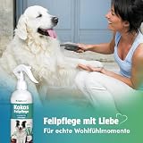 napfpower Fellpflege Hund mit Kokosduft (250 ml) – Entfilzungsspray & Fellglanzspray für einfache Kämmbarkeit – Fellspray für EIN staubfreies Hundefell - Entwirrt verknotetes Fell & pflegt sanft