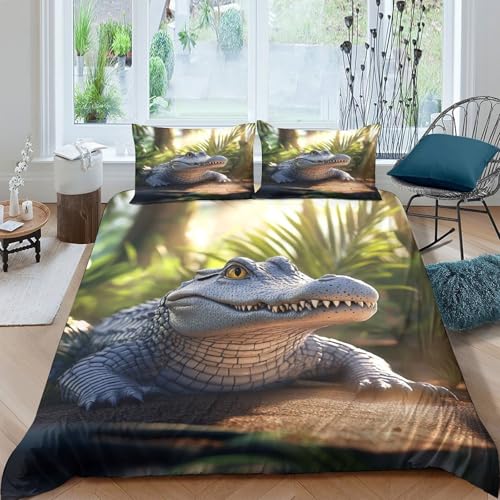 Housse de couette crocodile à fermeture éclair pour changer son lit sans effort - 4
